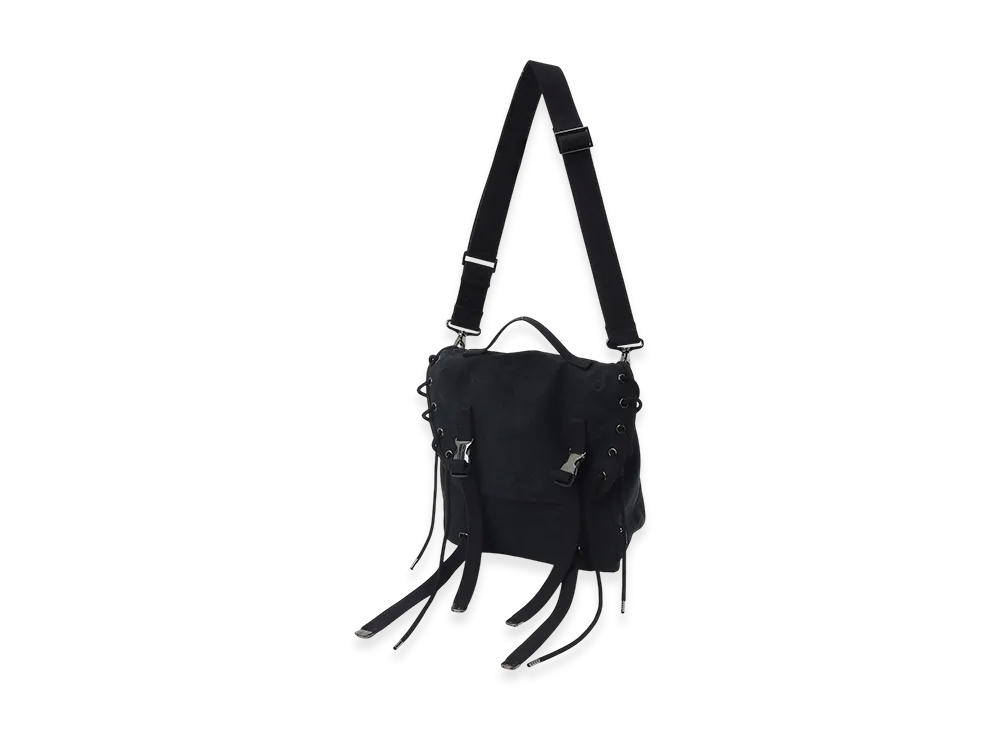 Ground Y Canvas Shoulder Bag "Black"