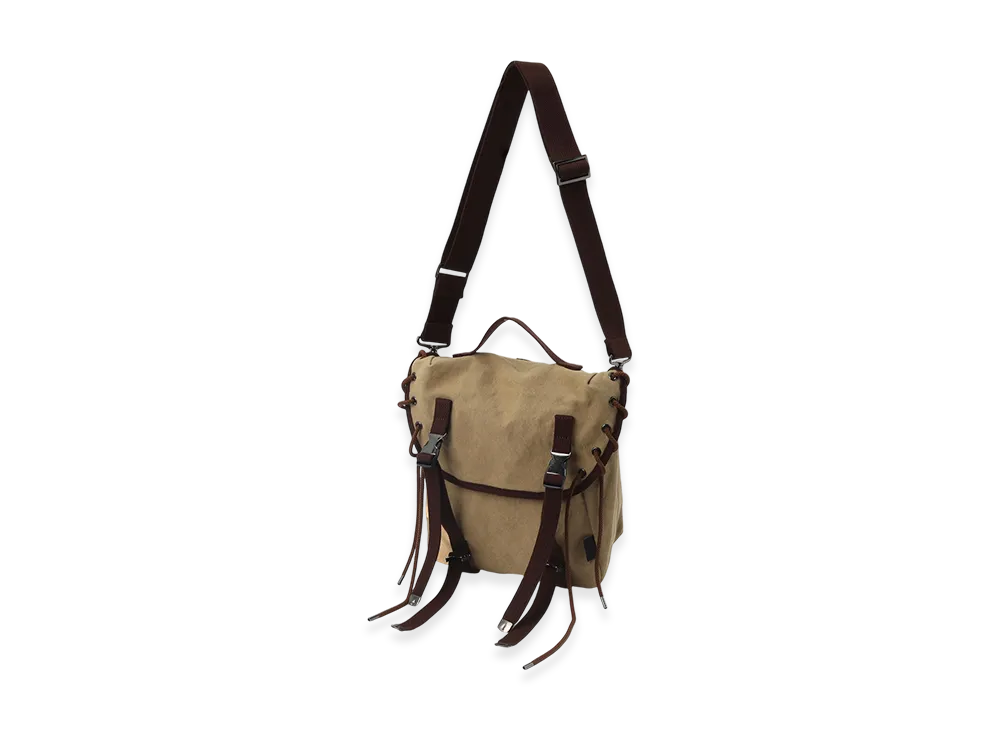 Ground Y Canvas Shoulder Bag "Beige"