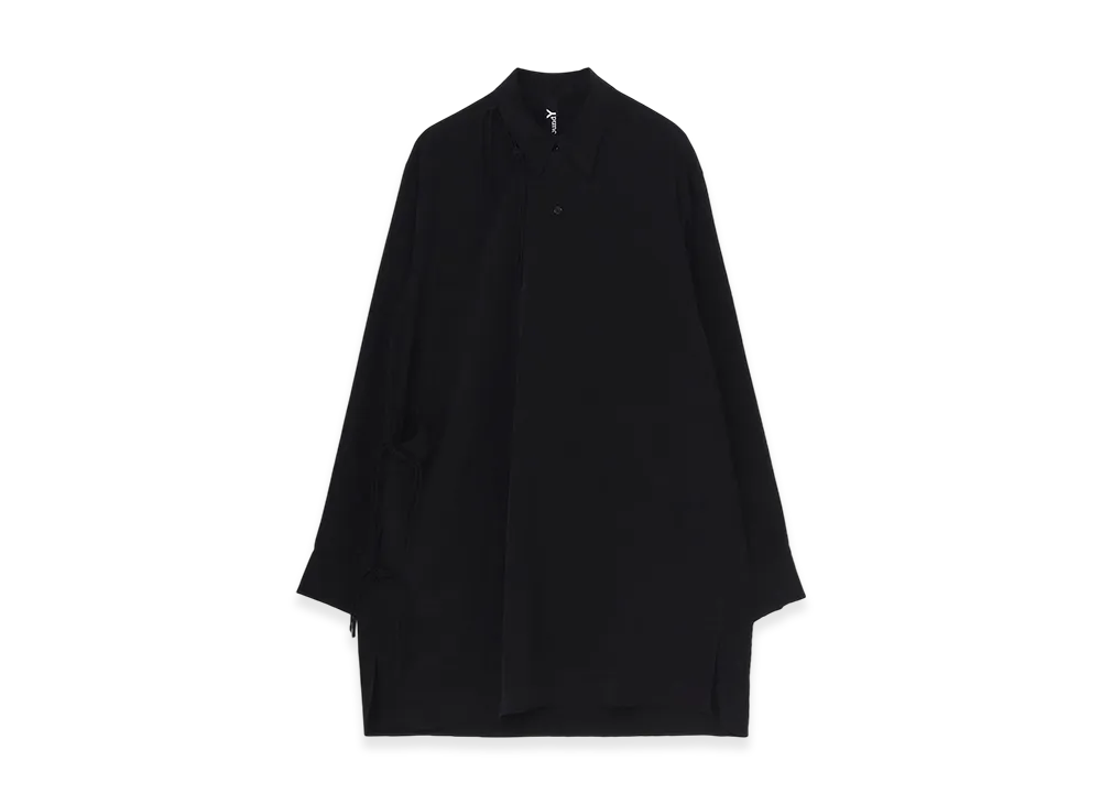 Ground Y Crepe De Chine Chanpa Shirt "Black"