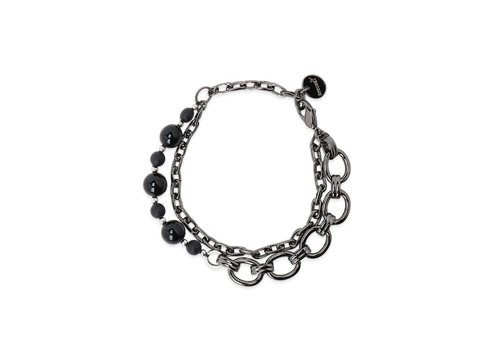 Ground Y Brass Beads Chain Beacelet A "Black"