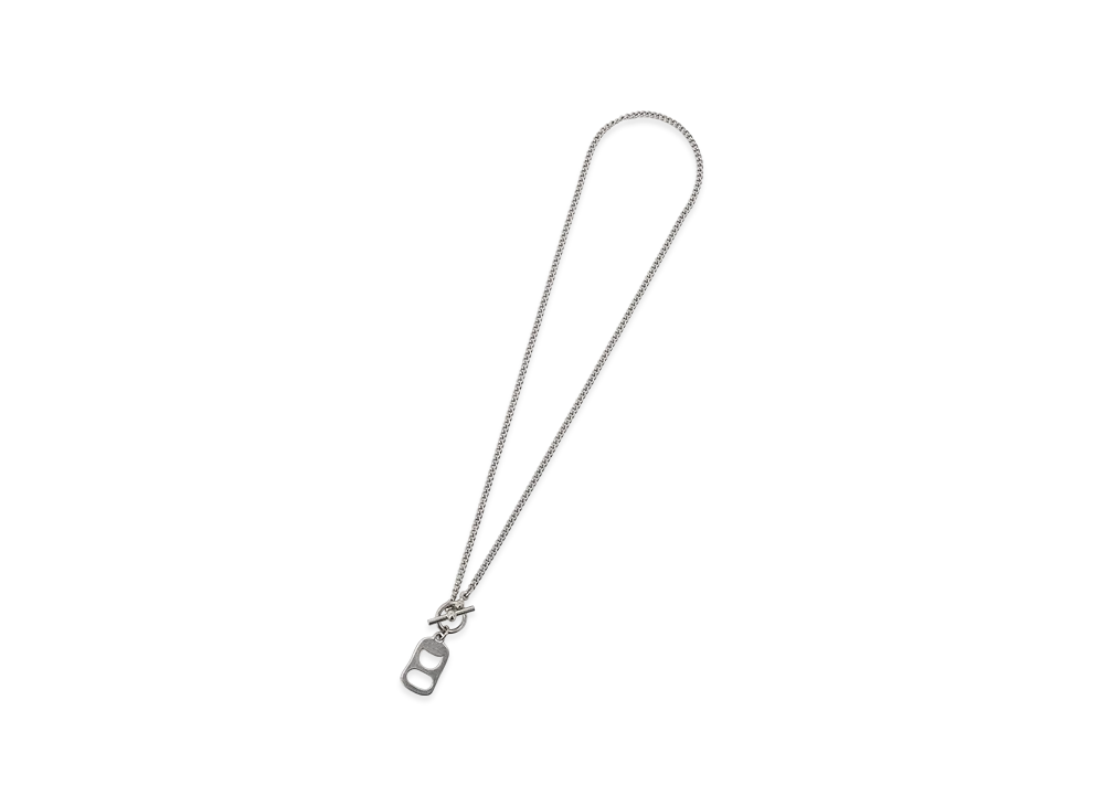 Ground Y Brass Pull Tab Necklace "Silver"