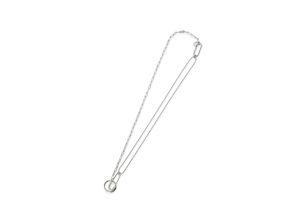 Ground Y Brass Multi Necklace "Silver"