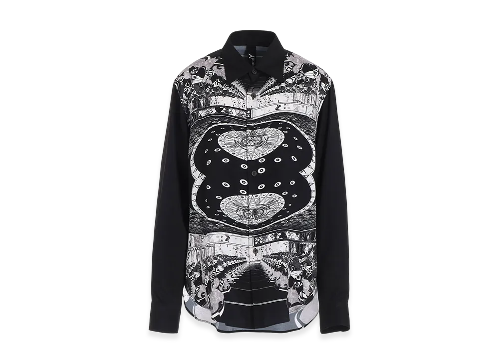 Ground Y x Mononoke the Movie Collaborate Collection Ohiroma Rayon Blouse "Black"