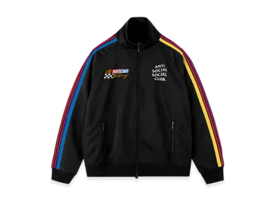 ANTI SOCIAL SOCIAL CLUB x NASCAR Motorsport Velour Track Jacket "Black"
