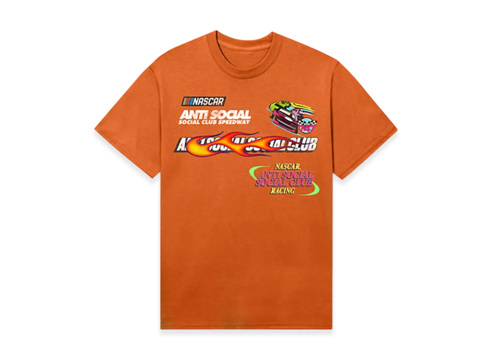 ANTI SOCIAL SOCIAL CLUB x NASCAR Daytona Tee "Orange"