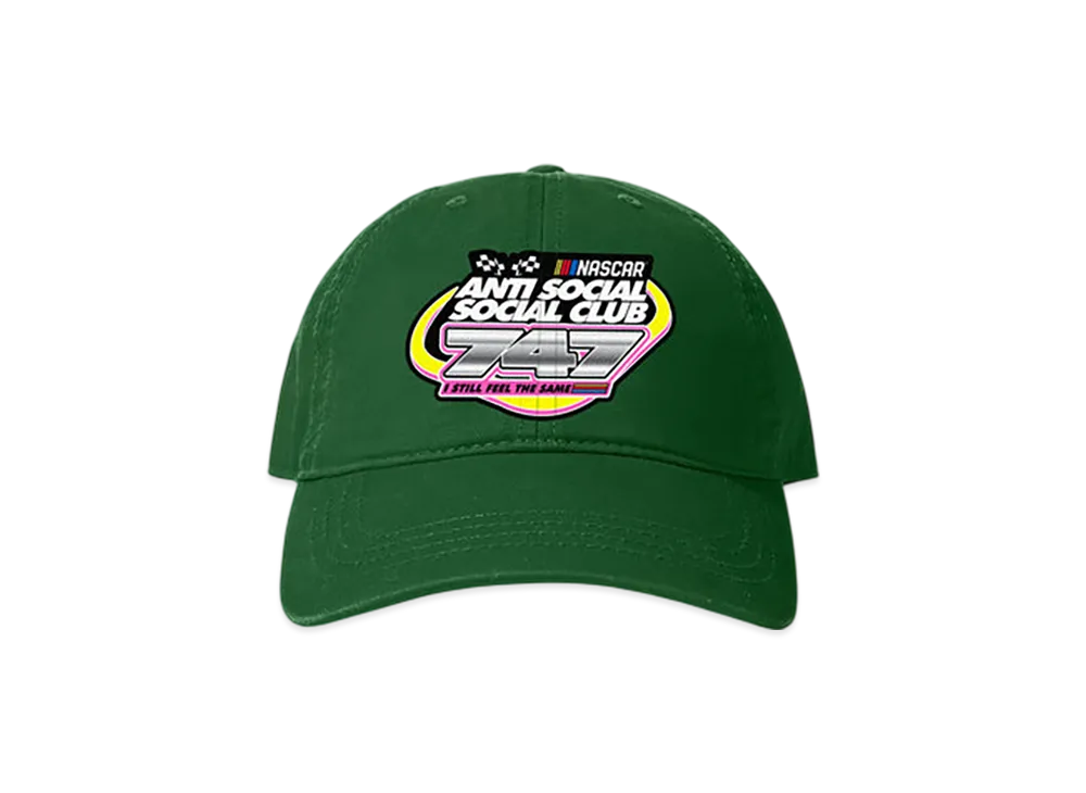 ANTI SOCIAL SOCIAL CLUB x NASCAR 747 Cotton Dad Cap "Green"