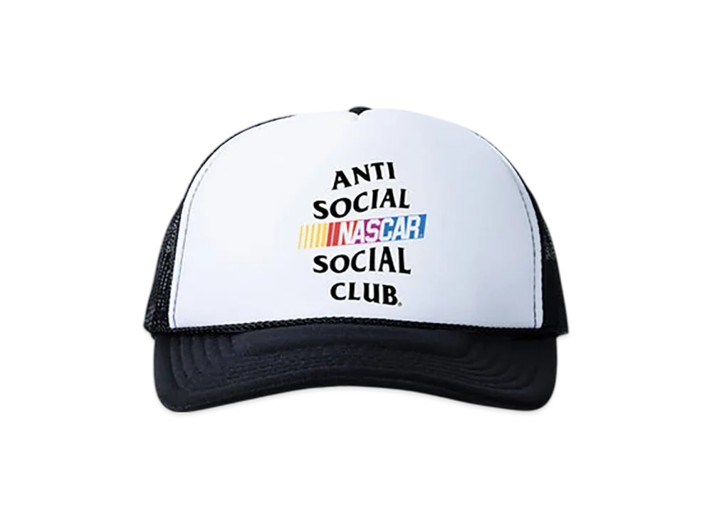 ANTI SOCIAL SOCIAL CLUB x NASCAR Games Trucker Hat "Black/White"