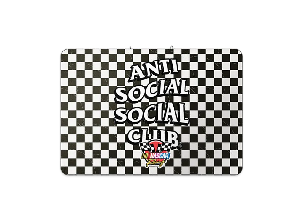 ANTI SOCIAL SOCIAL CLUB x NASCAR Motorsport Quilted Camping Blanket "Black/White"