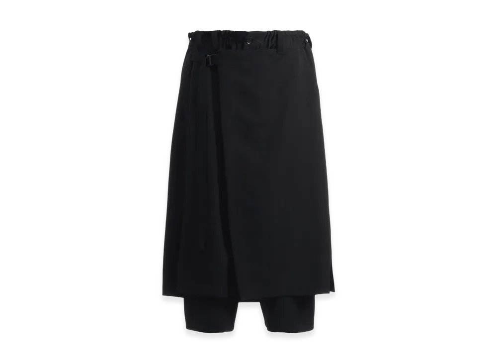Ground Y Wool Gabardine Standard Wrap Trousers "Black"