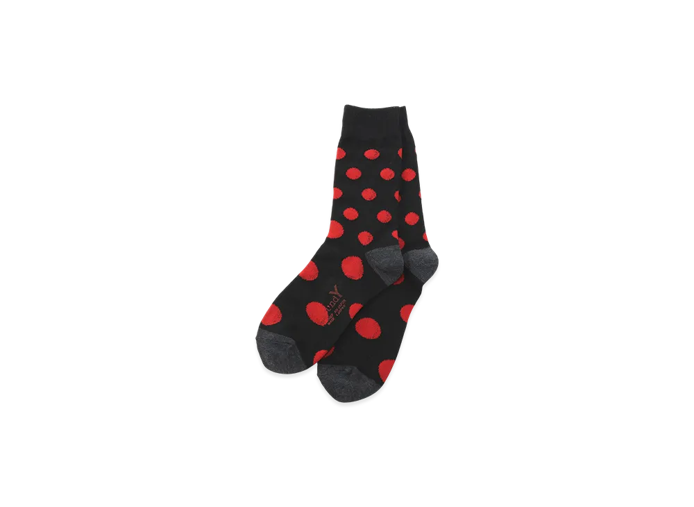 Ground Y Dot Socks "Red"