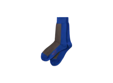 Ground Y Front And Back Two Color Socks "Blue/Grey"