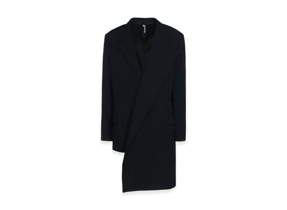 Ground Y Wool Gabardine Asymmetrical Jacket "Black"