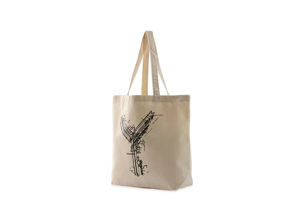 Ground Y Cotton Canvas Tote "Beige"