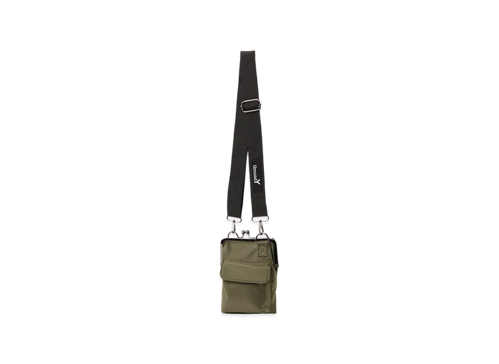 Ground Y Shoulder Bag With Clasp Closure "Khaki"