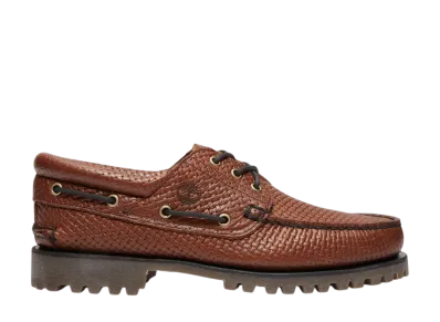 Timberland Authentic 3 Eye Lug Handsewn Boat Shoe "Medium Brown"