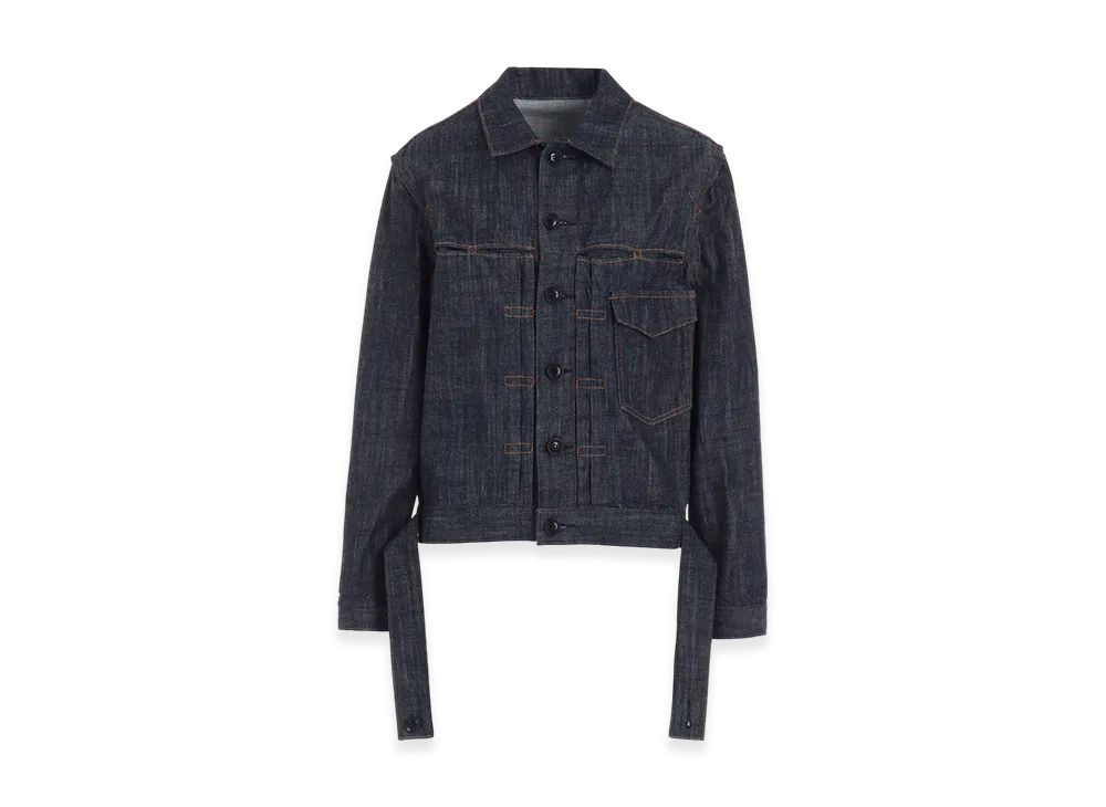 Y's 8OZ Denim Tucked Denim Jacket "Indigo"