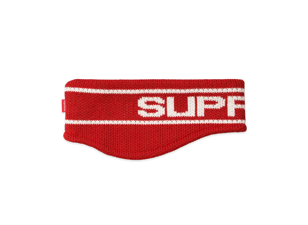 Supreme Contrast Logo Headband "Red"