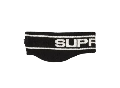 Supreme Contrast Logo Headband "Black"