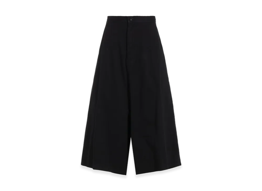 Y's Born Product Cotton Twill Sarouel With Cloth "Black"