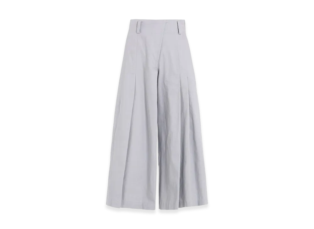 Y's Born Product Cotton Twill Random Tuck Pants "Light Grey"