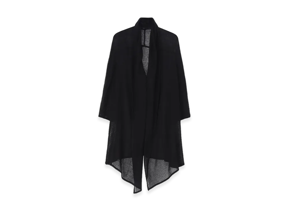 Y's Leno Cloth Scarf Jacket "Black"