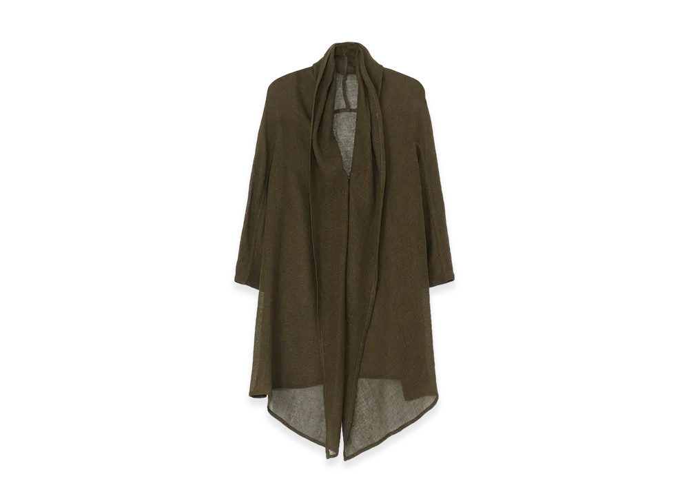 Y's Leno Cloth Scarf Jacket "Khaki"
