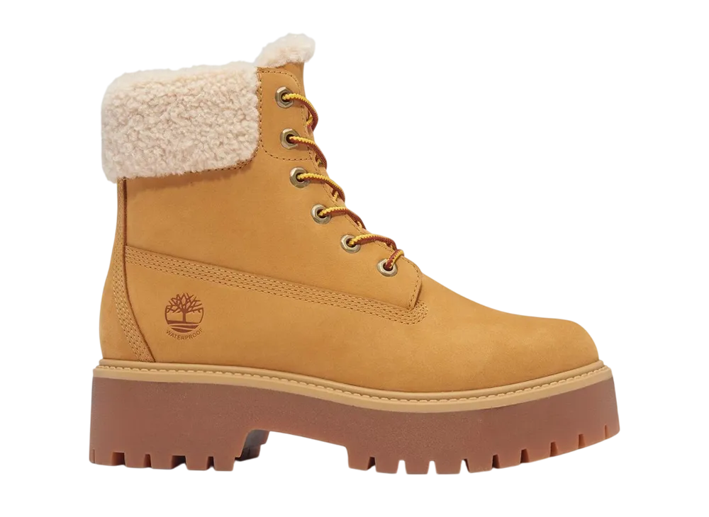 Timberland Women's Stone Street Warm-Lined Waterproof Platform Boot "Wheat"