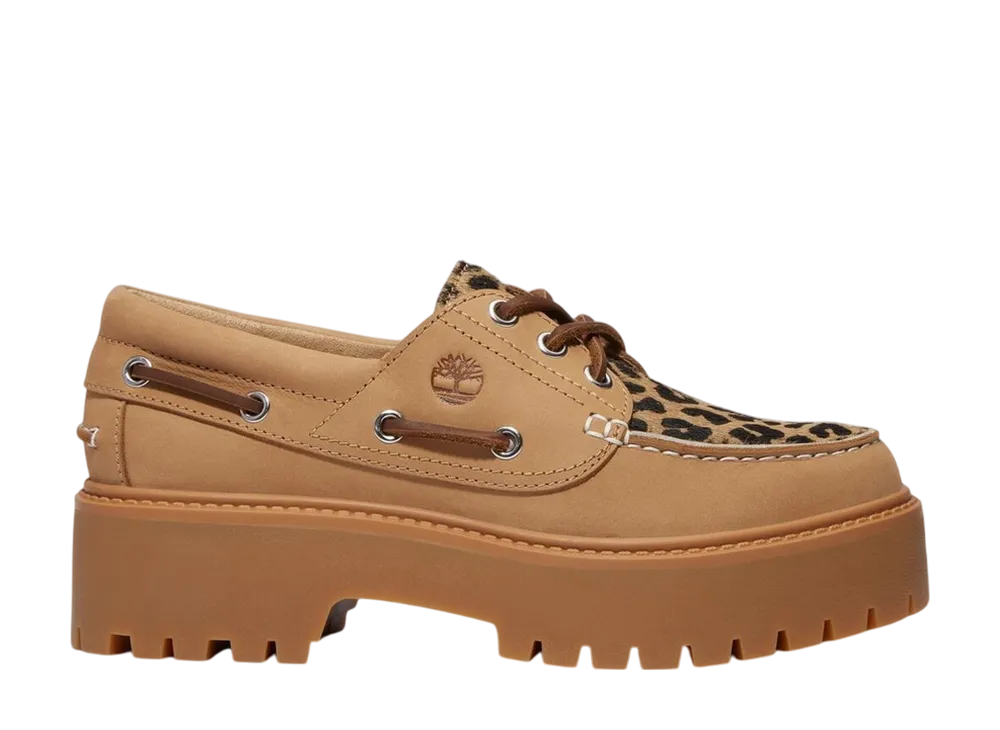 ティンバーランド ウィメンズ ストーン ストリート ボートシューズ "ミディアムベージュ"
