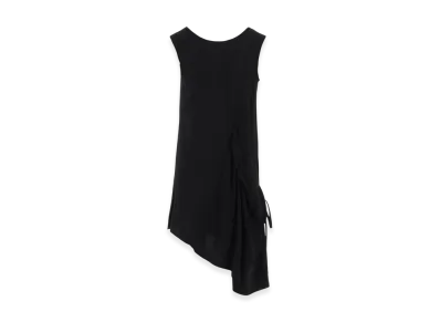 Y's Crepe De Chine Sleeveless Blouse "Black"