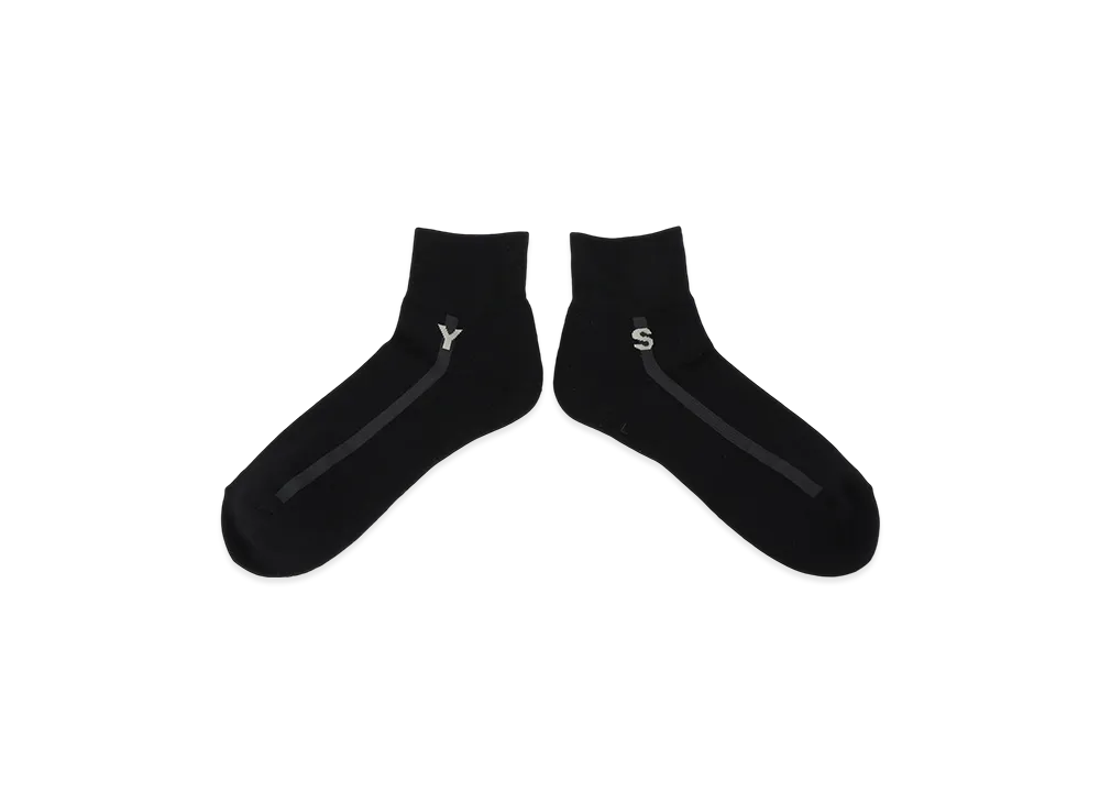 Y's x Chicstocks Ankle Socks "Black"