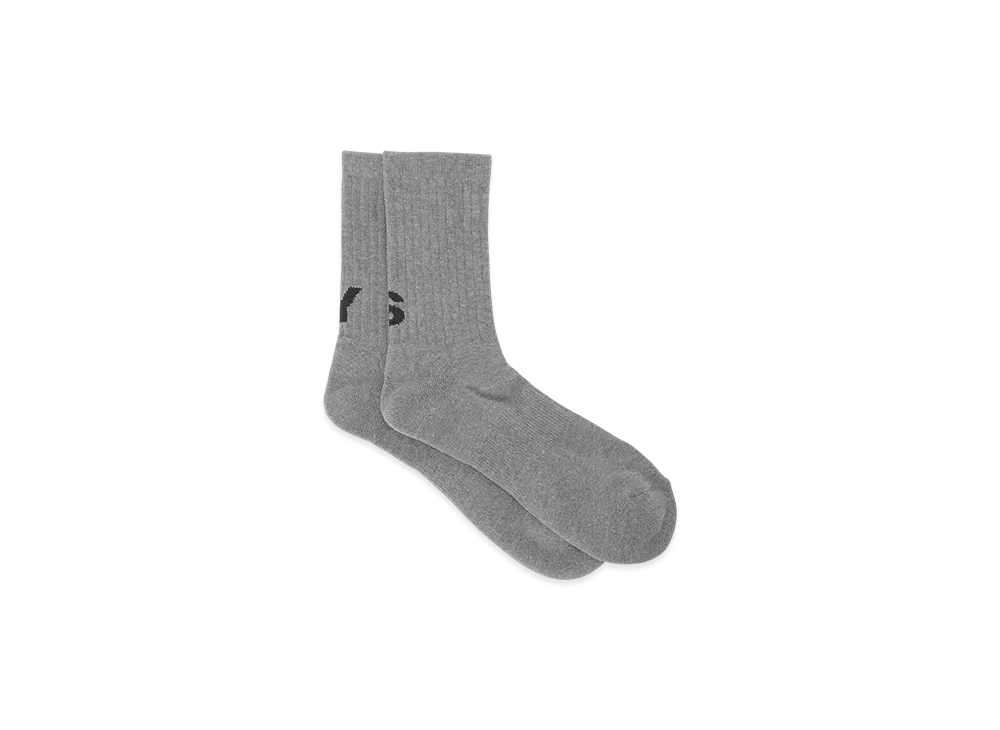 Y's x Chicstocks Ribbed Socks "Grey"