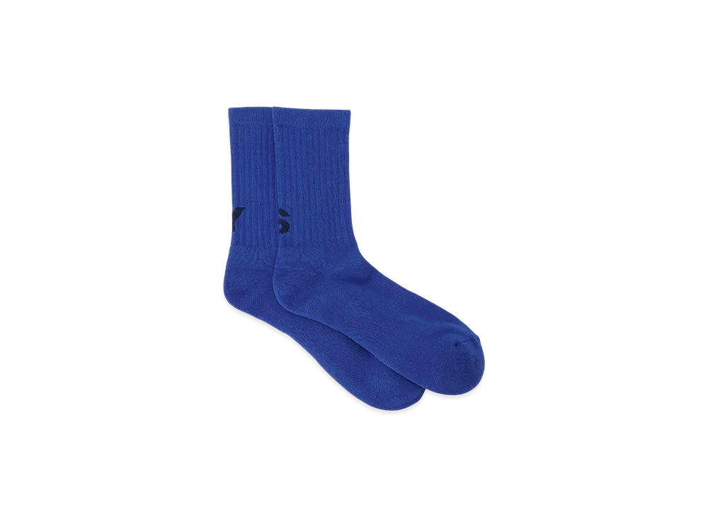 Y's x Chicstocks Ribbed Socks "Blue"