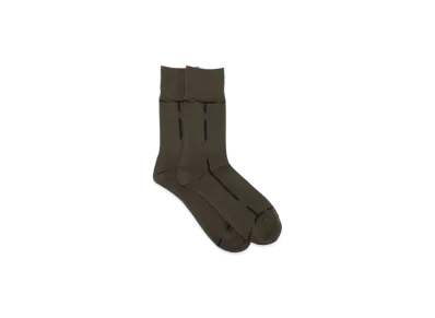 Y's x Chicstocks Line Socks "Khaki"