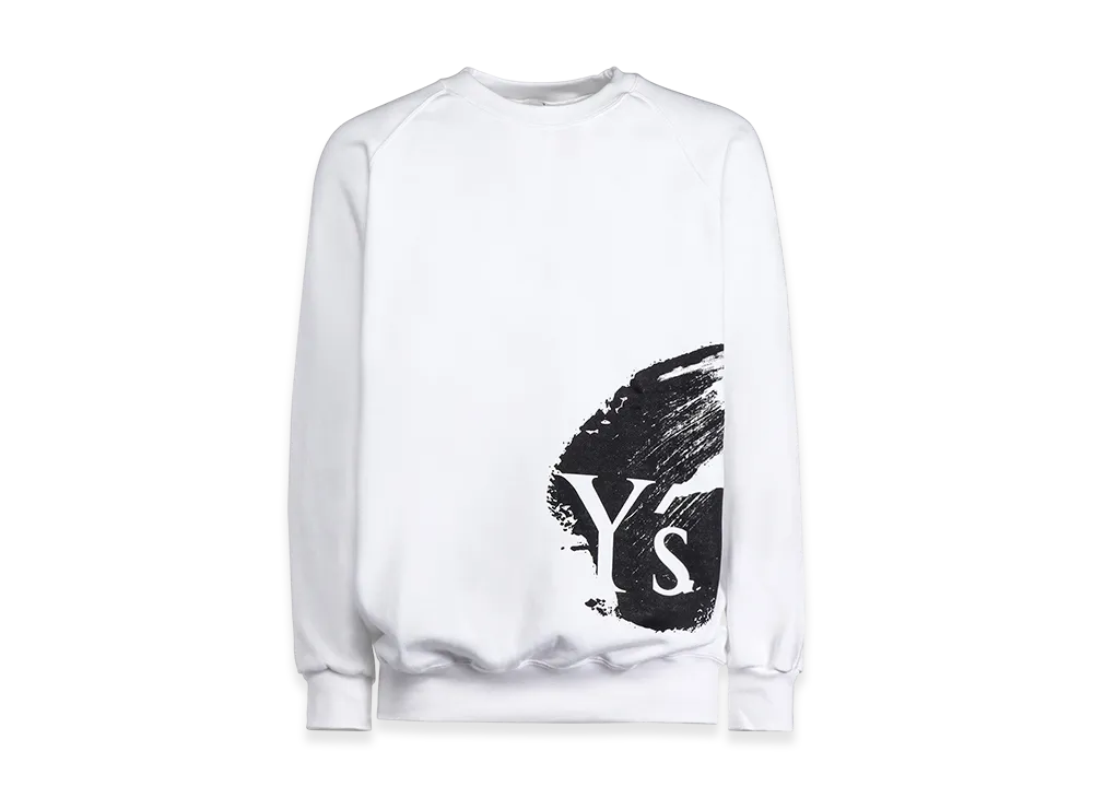 Y's Logo/Blush Print Sweatshirt "White"