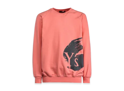 Y's Logo/Blush Print Sweatshirt "Coral Pink"