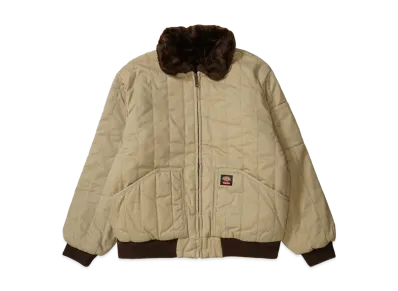 Supreme x Dickies Reversible Quilted Faux Fur Work Jacket "Tan"