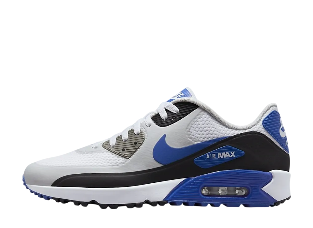 ナイキ エアマックス90 ゴルフ "ホワイト/ブラック/フォトンダスト/ゲームロイヤル"