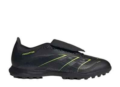 adidas Predator League Fold Over Tongue Turf "Core Black/Carbon/Lucid Lemon"