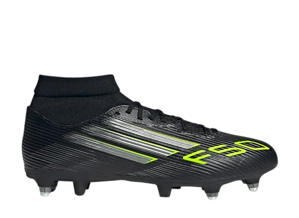 アディダス F50 リーグ ミッド SG "コアブラック/アイアンメタリック/ルシッドレモン""