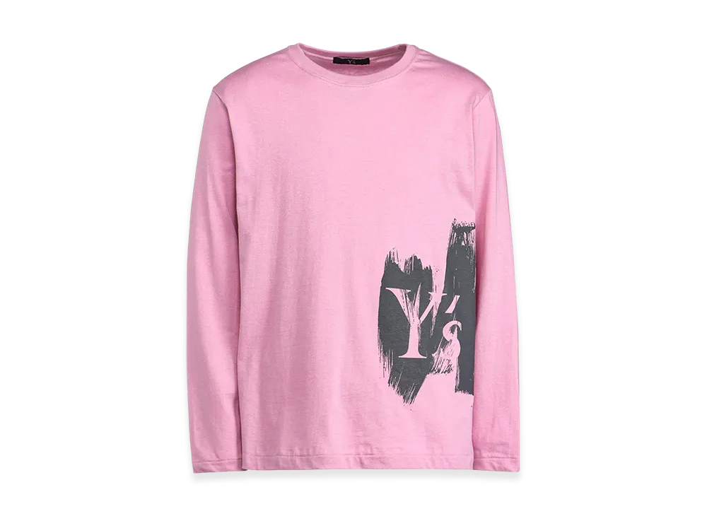 Y's Logo/Blush Print Long Sleeve T "Pink"