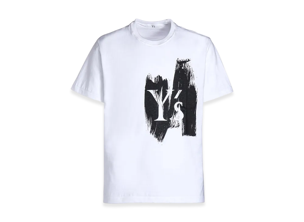 Y's Logo/Blush Print Half Sleeve T "White"