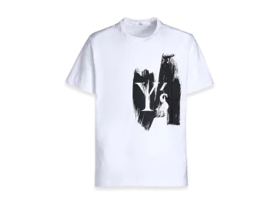 Y's Logo/Blush Print Half Sleeve T "White"