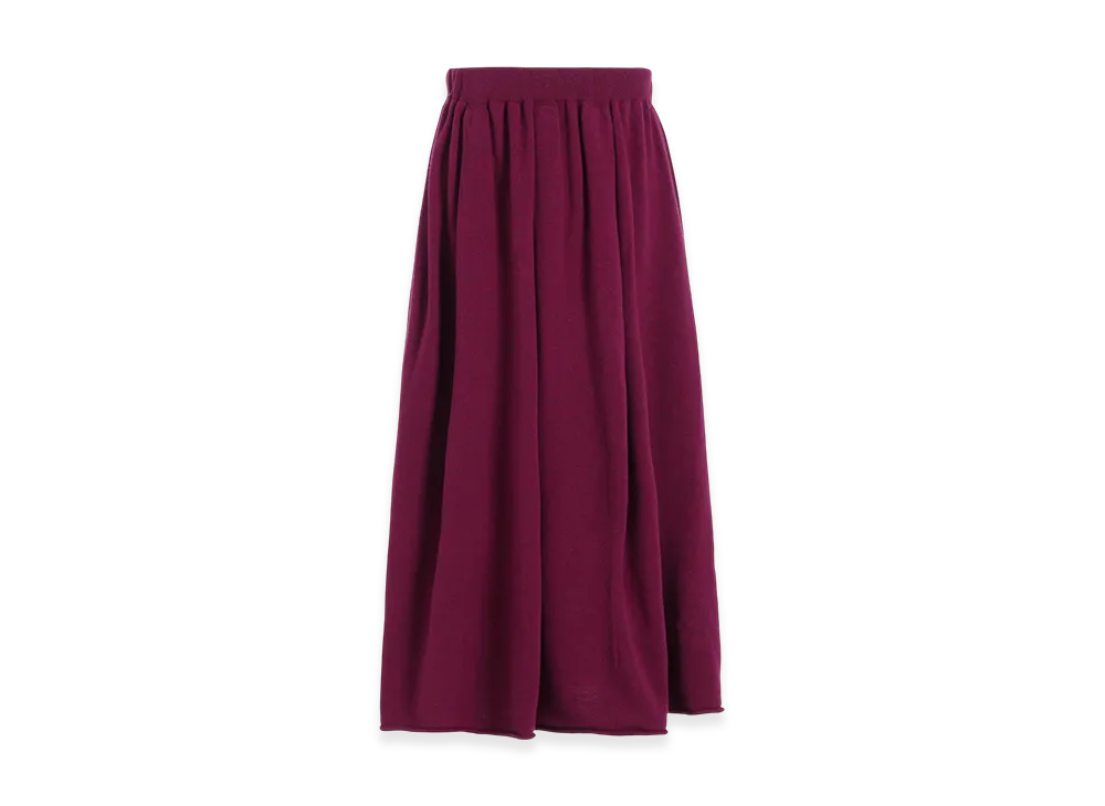 Y's Wool Knit Skirt "Purple"