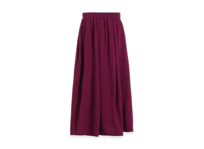 Y's Wool Knit Skirt "Purple"