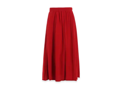 Y's Wool Knit Skirt "Red"
