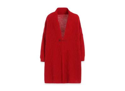 Y's Wool Knit Cardigan "Red"