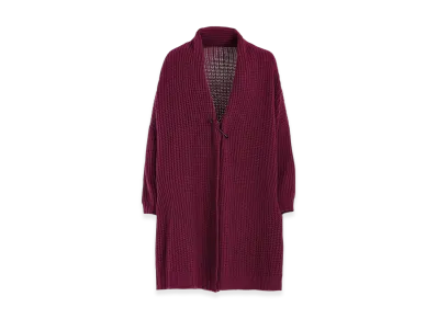 Y's Wool Knit Cardigan "Purple"