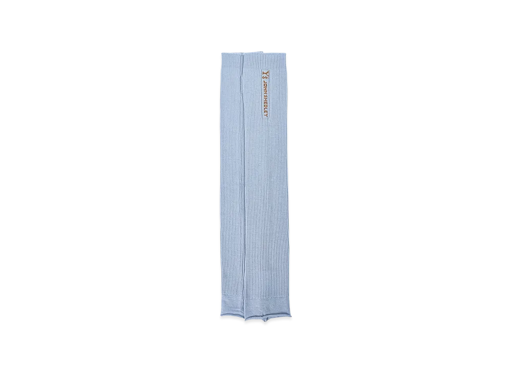 Y's x John Smedley Ribbed Arm Warmer "Light Blue"