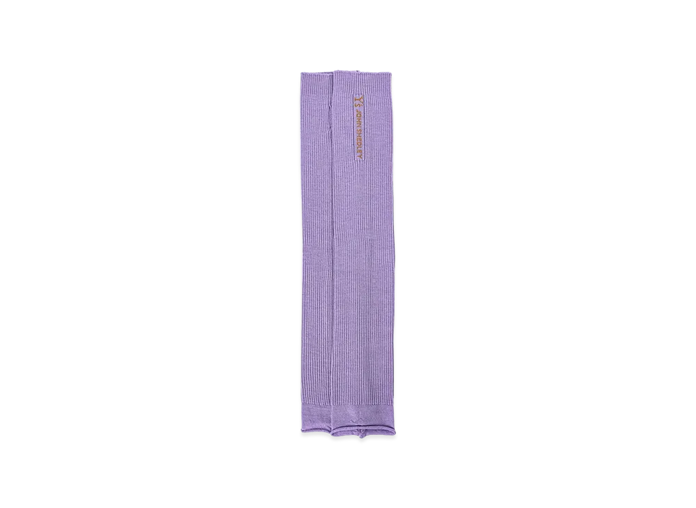 Y's x John Smedley Ribbed Arm Warmer "Light Purple"
