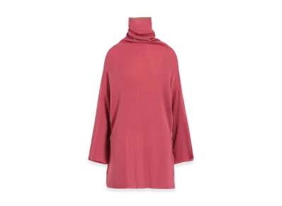 Y's x John Smedley Bottleneck Ribbed Knit "Pink"